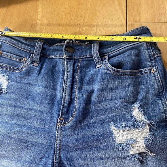 Women’s Hollister Jean Shorts Advanced Stretch Ultra High-Rise Short Sz 5 - Picture 3 of 6